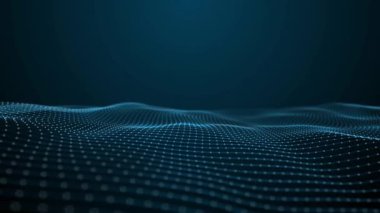 soyut dijital arkaplan mavi dalga teknolojisi bağlantı akışı büyük veri kavramı tasarımı 4K