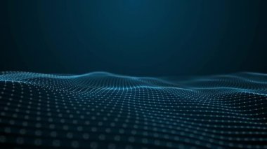 soyut dijital arkaplan mavi dalga teknolojisi bağlantı akışı büyük veri kavramı tasarımı 4K