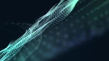 Güzel soyut dalga teknolojisi arka plan dijital dalga efekti ile mavi ışık kurumsal veri internet kavramı