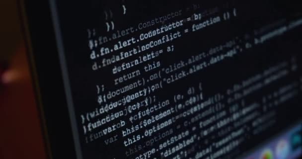 Code Animation Technologie Entwicklung Und Hacking Verschlüsselte Sicherheit — Stockvideo