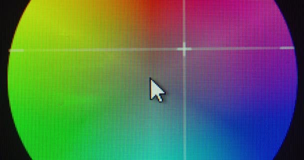 Designer Editing Design Color Monitor View Fpv — Stock Video