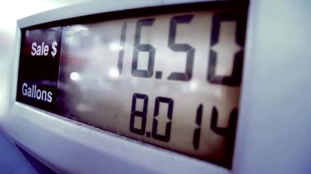 气体泵表数字计数器显示Lcd — 图库视频影像