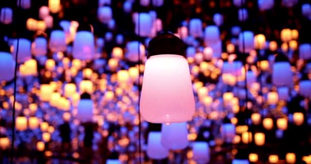 Lampa Świetle Dekoracji Wakacje Boże Narodzenie Biały Uroczystości Projekt Jasny — Wideo stockowe