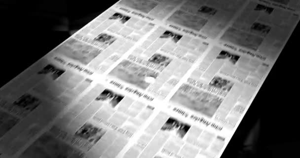 Noticias Adicionales Periódico Información Gaceta Diario Plantilla — Vídeos de Stock