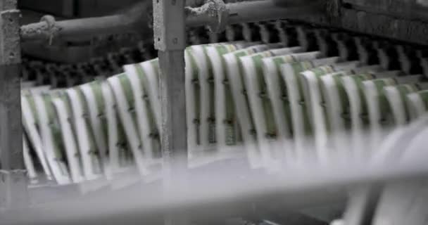 技术新闻媒体生产工厂业务机器打印机 — 图库视频影像