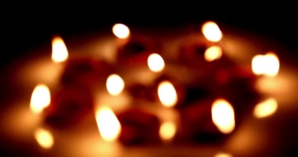 Diwali Festival Lâmpada Indiana Celebração Fundo — Vídeo de Stock