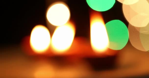 Diwali Lighting Diyas Forms Part Celebrations Rituals Festival — Stock Video