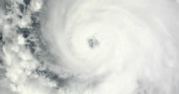 Huracán Nubes Ciclón Ojo Tormenta Hacer Tormentas Por Encima Nube — Vídeos de Stock
