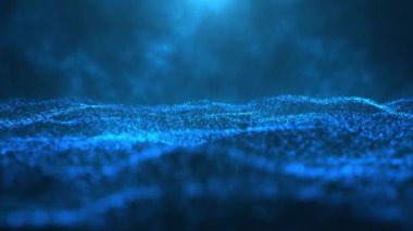 dijital arkaplan tasarımı dalga soyut animasyon sanat iş verileri fütüristik bilim 4K 3D görüntüleme