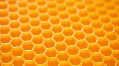 Hexagons Teknolojik Arkaplan Geniş açılı makro balmumu. Bal tarağı şeklinin soyut görünümü