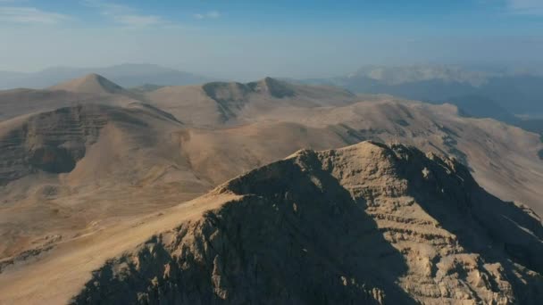 Крутые Скалы Скалы Скалы Экстремальных Туристических Направлений Каньон Пейзаж Западной — стоковое видео