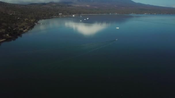 Fuji Βουνό Όμορφη Λίμνη Kawaguchiko Mount Αντανάκλαση Σκηνή Του Νερού — Αρχείο Βίντεο