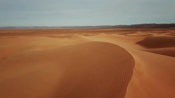 Sahara Desierto Egipto Viaje Destino Paisaje Vista Aérea Local Spot — Vídeo de stock