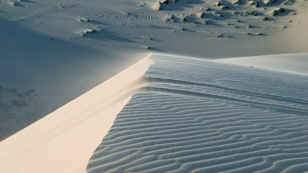 Sahara Desert Morocco Letecký 360 Průzkum Krásné Prach Písek Krajiny — Stock video