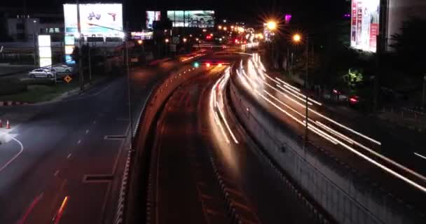 Estrada Carro Tráfego Cidade Timelapse Rodovia Velocidade Viagem Transporte Fundo — Vídeo de Stock
