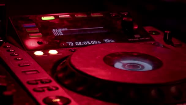 Mixer Mani Uomo Funky Mixing Dance Rhythm Mixer Board Festival — Video Stock