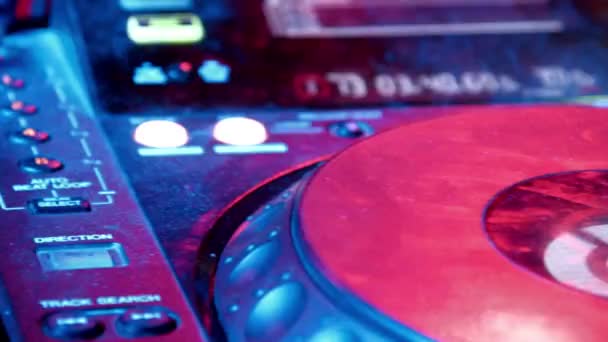Disko Kulübü Nightlife Eğlence Konseptinde Parti Müziği Modern Çalışını Kapatın — Stok video