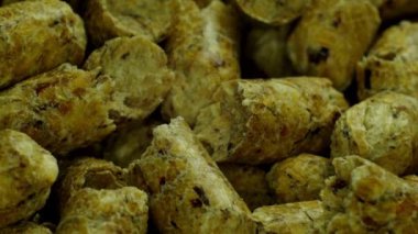Wood Pellets 'i kapatın Alternatif Isı Kaynağı biyokütlesi, yenilenebilir ve sürdürülebilir enerji biyokütlesi