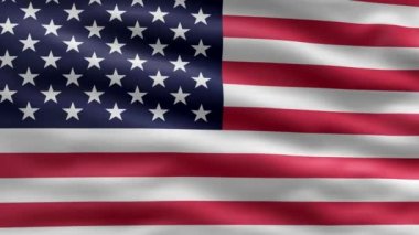 Amerika Birleşik Devletleri bayrak görüntüsü çok güzel. 3D bayrak sallama videosu. Amerika Birleşik Devletleri bayraklı HD çözünürlük 4k Yüksek Ayrıntılı döngü