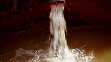 Su kirliliği endüstrisi boru atığı HD