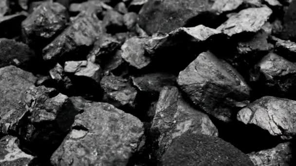 Mine Charbon Roche Noire Centrale Énergétique Combustible Fossile — Video