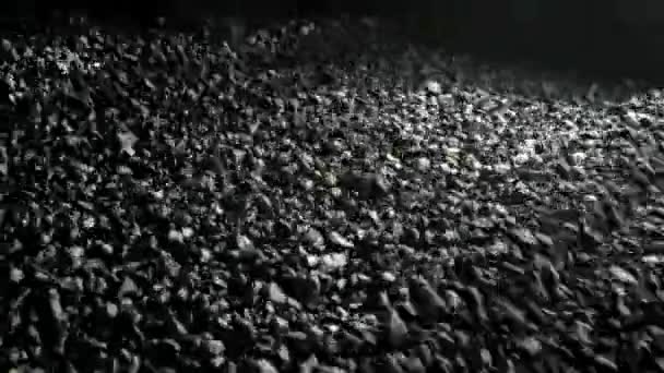 Mine Charbon Roche Noire Centrale Énergétique Combustible Fossile — Video