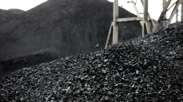 大量の炭鉱の背景が読み込まれ — ストック動画