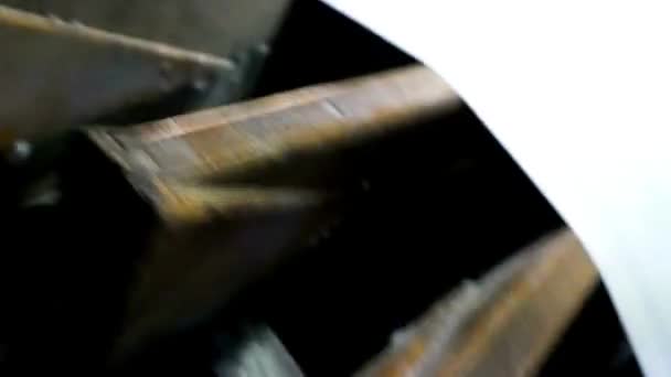 Machine Filer Industrie Textile Tissant Des Fils Travaillant Automatiquement Dans — Video