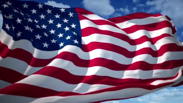 Birleşmiş Milletler Bayrağı Ulusal Rüzgar Bayrağı Arka Planda Beyaz Vatanseverlik — Stok video