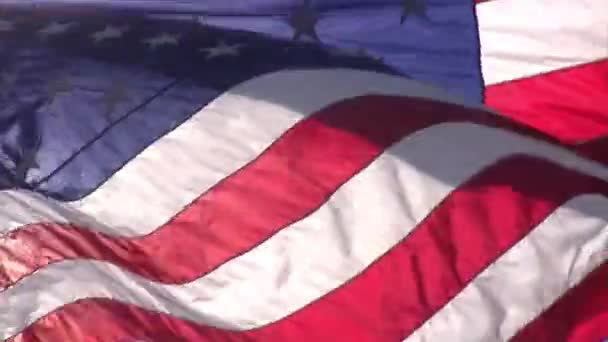 Bandeira Nacional Unida American America Eua Fundo País Nação Patriótico — Vídeo de Stock
