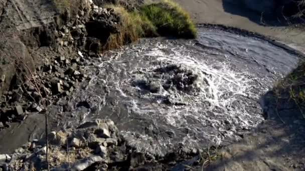 工业废水厂水污染问题 — 图库视频影像