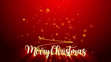 Kırmızı Noel arkaplanları ve yeni yıl bayramı etkinlikleri sunumlar, reklamlar ve video efekti tasarım kavramları için uygundur.