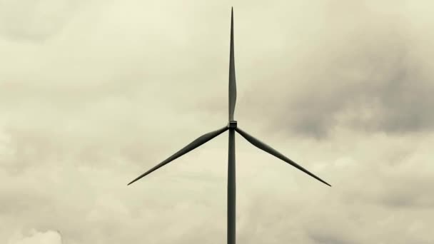 Turbina Eólica Energia Cinética Eletricidade Livre — Vídeo de Stock
