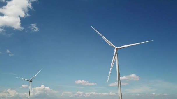 Turbina Eólica Alternativa Energía Limpia — Vídeos de Stock