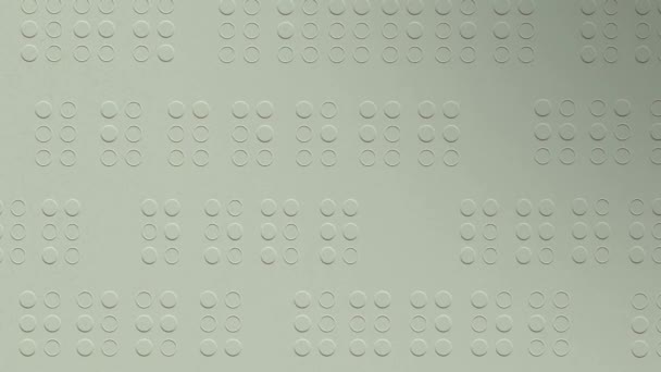 Aveugle Lisant Texte Braille Gros Plan Main Doigts Personne Handicapée — Video