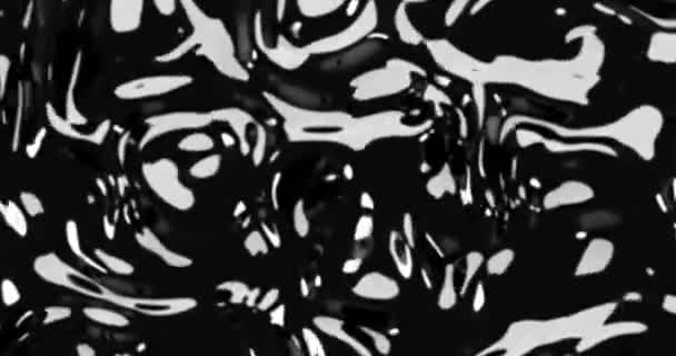 Czarny Ciemny Ruch Płyn Abstrakcyjny Tło Woda Graficzny Wzór Kolor — Wideo stockowe