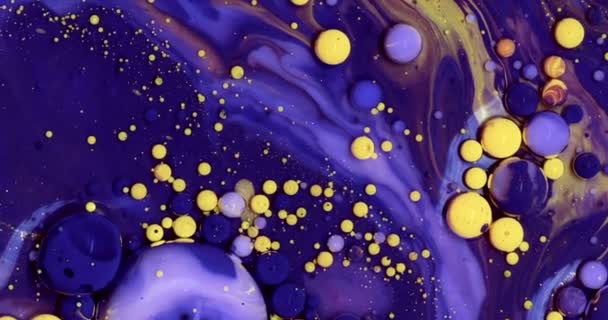 Neon Wallpapers Violet Vloeistof Achtergrond Abstract Kleur Schilderen Achtergrond Retro — Stockvideo