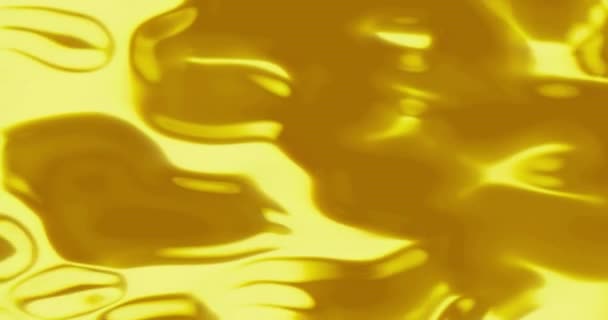 Abstract Liquid Painting Texture Gold Yellow Colors Infinity Arty Pattern — Stock Video