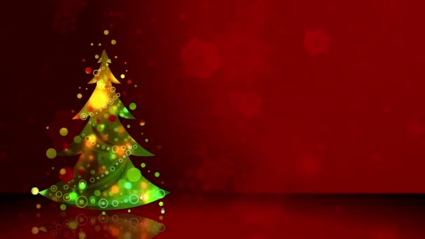 Kırmızı Noel Arkaplanları Yeni Yıl Bayramı Etkinlikleri Sunumlar Reklamlar Video — Stok video