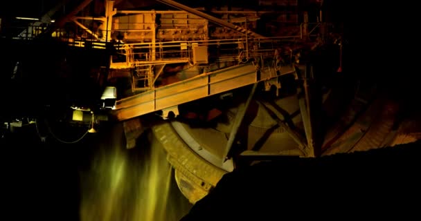 Excavadora Rueda Cubo Máquina Bagger 288 Excavación Minera Carbón — Vídeos de Stock