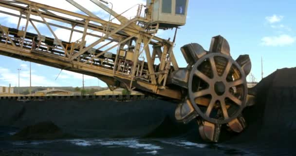 Przemysł Maszyn Przemysłowych Ciężkich Górnictwa Kopalni Koparki Przemysłu — Wideo stockowe