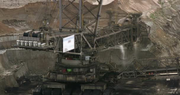 Industria Minera Industria Del Carbón Construcción Arena Industrial Cargador Pesado — Vídeo de stock