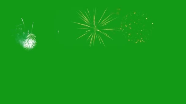 Luce Nuova Texture Sfondo Partito Rosso Celebrazione Scintilla Luminoso Verde — Video Stock