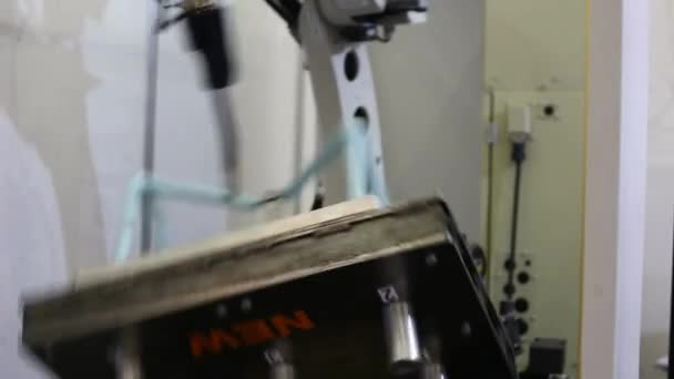 Technologie Industrie Business Industrielle Arbeitsgeräte Bau Produktion Arbeiter Engineering Maschine — Stockvideo