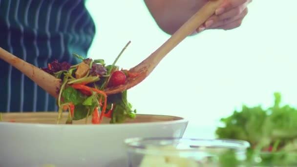Koncept Hälsosam Matlagning Livsstil Ekologisk Mat Näring Expert Kost Bakgrund — Stockvideo