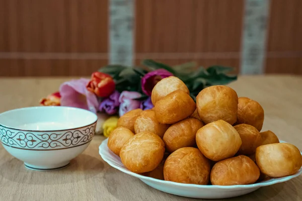 Geleneksel bir yemeğin mutfak fotoğrafı.