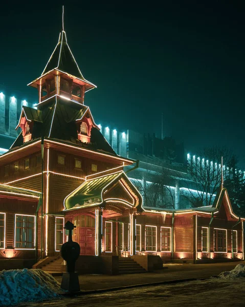 stock image christmas night view of the city