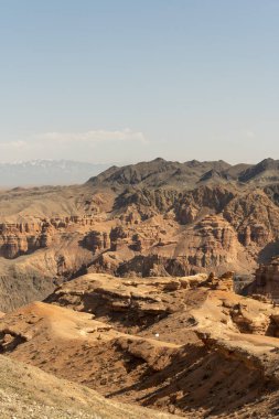 İsrail 'in kuzeyindeki Negev Çölü' nün güzel manzarası