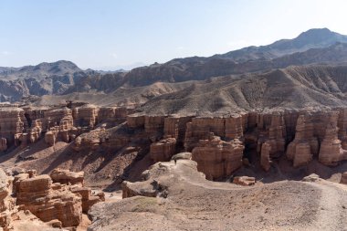 Negev Çölü 'ndeki Büyük Kanyon' un güzel manzarası, İsrail