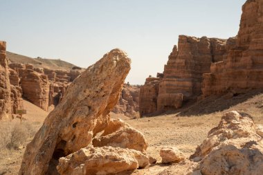 Wadi Rom 'un eski kalıntıları, Jordan.